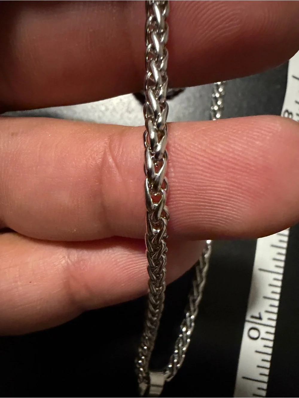 Men's Gold Cross Pendant Necklace on Silver Chain
